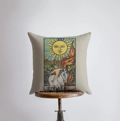 Tarot Card | The Sun | Zodiac | Astrology | Throw Pillow  | Map of the Stars | Home Decor | Room Decor | Astrology Sign by UniikPillows