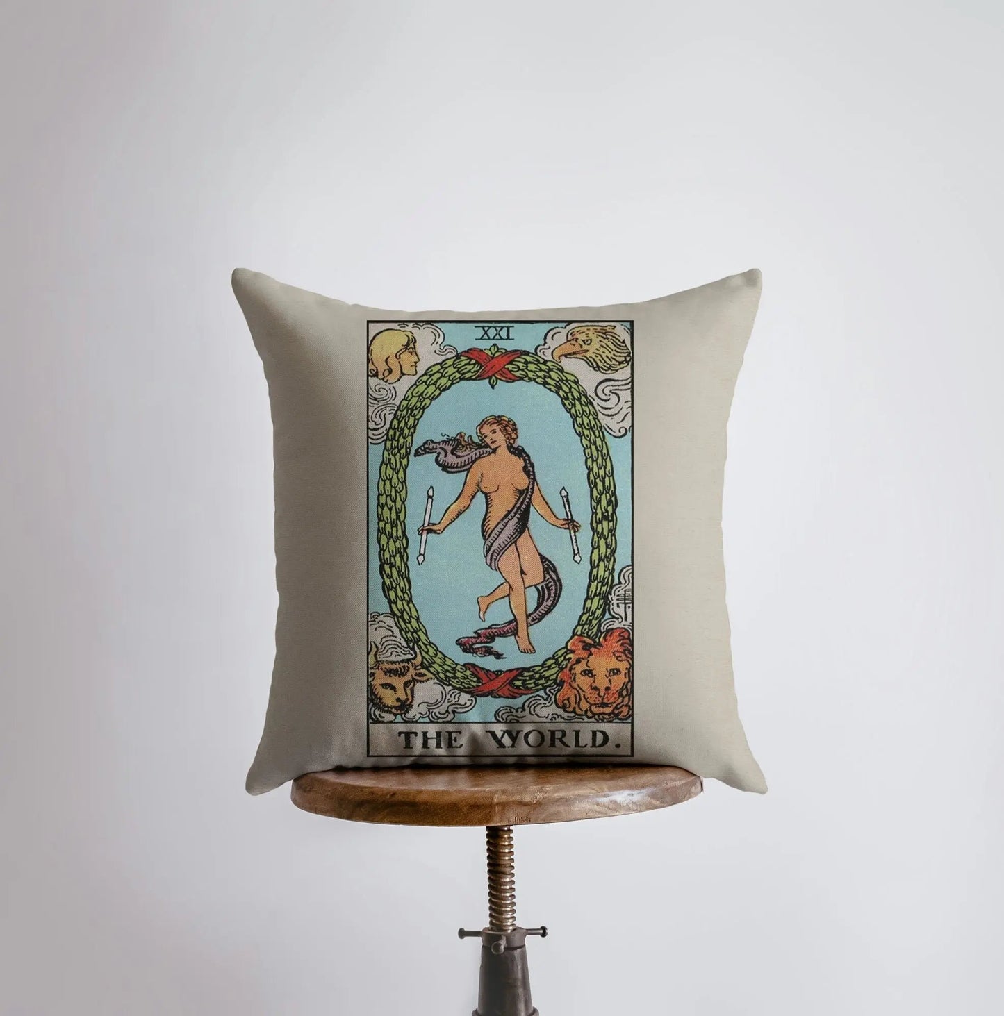 Tarot Card | The World | Zodiac | Astrology | Throw Pillow  | Map of the Stars | Home Decor | Room Decor | Astrology Sign by UniikPillows