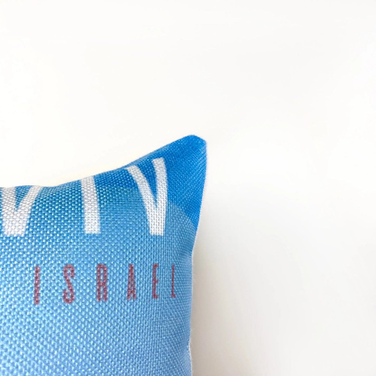 Tel Aviv | Adventure Time | 12x18 | Pillow Cover | Wander lust | Throw Pillow | Travel Decor | Travel Gift | Friend Gift | Gift for Women by UniikPillows