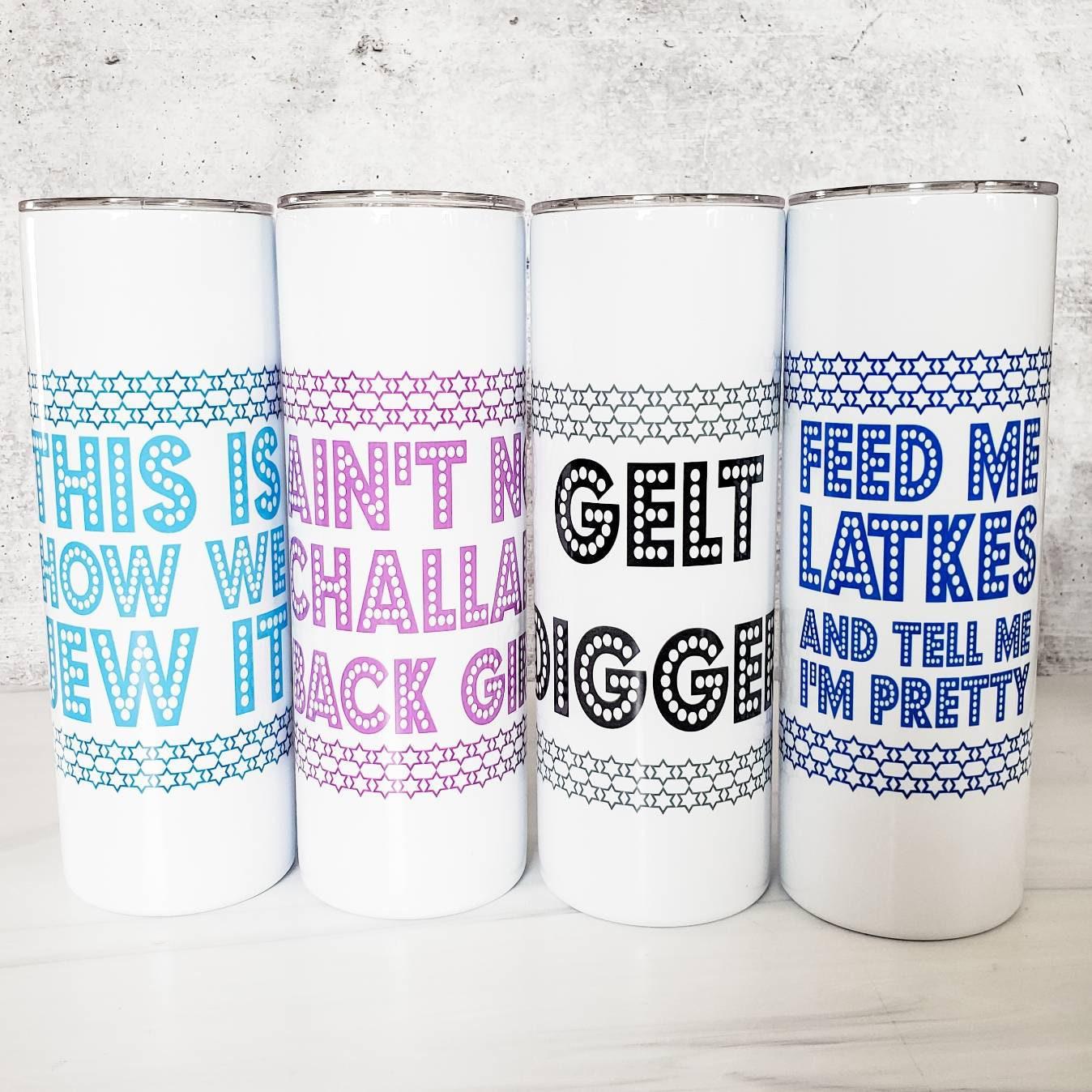 This is How We Jew it Funny Hanukkah Wine Tumbler by Salt and Sparkle