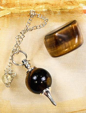 Tiger Eye Pendulum by Peacefful Intentions