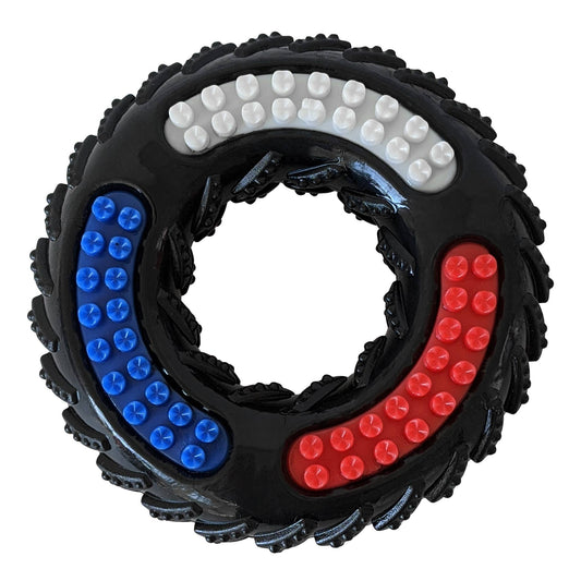 Tire of Fun Textured Dog Chew Toy