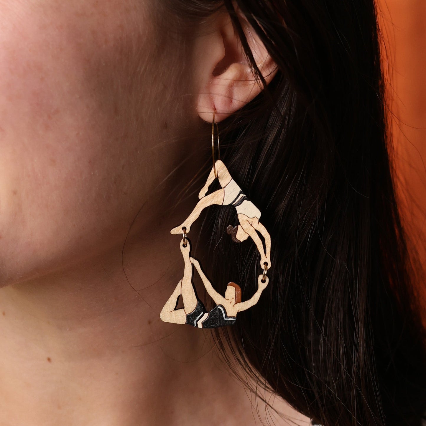 Trapeze Artist Hoops by LE CHIC MIAMI