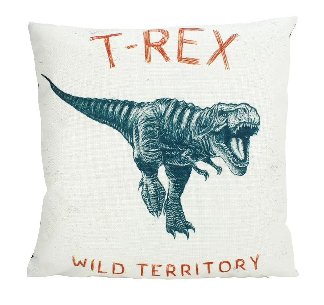 Trex | Dinosour | Tyrannosaur | Fun Gifts | Pillow Cover | Home Decor | Throw Pillows | Happy Birthday | Kids Room Decor | Room Decor by UniikPillows