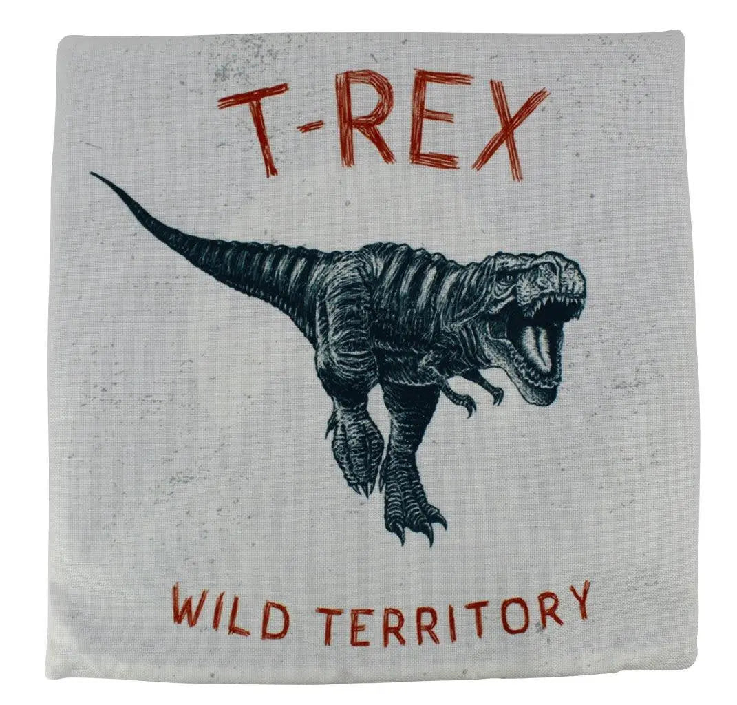 Trex | Dinosour | Tyrannosaur | Fun Gifts | Pillow Cover | Home Decor | Throw Pillows | Happy Birthday | Kids Room Decor | Room Decor by UniikPillows