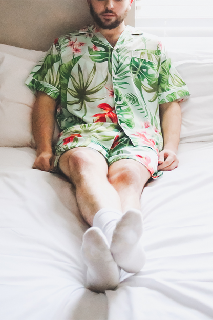 Men's Mint Tropical Pajama set by Spikes and Seams