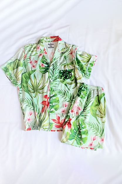 Men's Mint Tropical Pajama set by Spikes and Seams