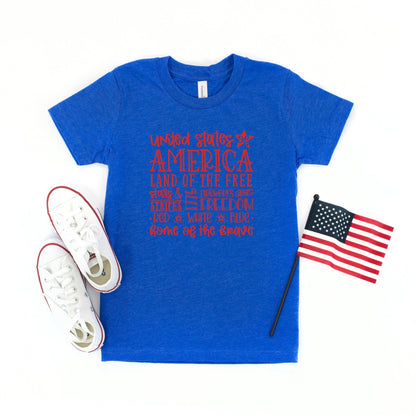 4th of July Subway | Youth Short Sleeve Crew Neck by The Juniper Shop