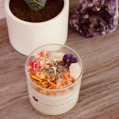 Ultimate Healer Intention Candle – Crystal Healing Candle for Energy & Renewal