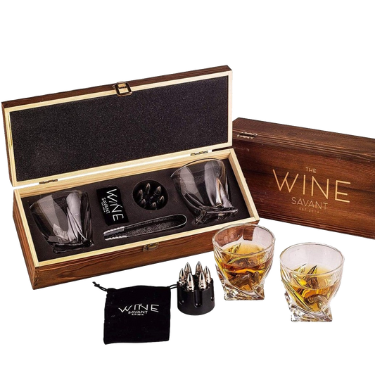 Bullet Stones Whiskey Glass Gift Set