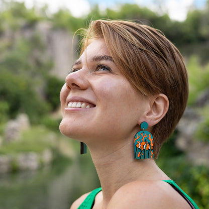 Clownfish Statement Earrings by LE CHIC MIAMI