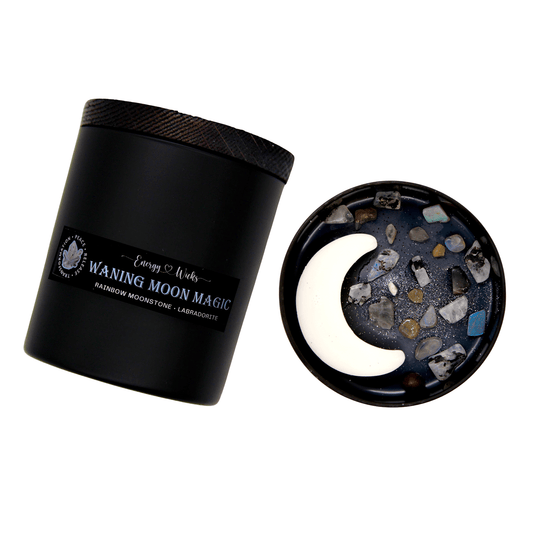 Waning Moon Magic Candle – Mystical Candle for Release & Reflection