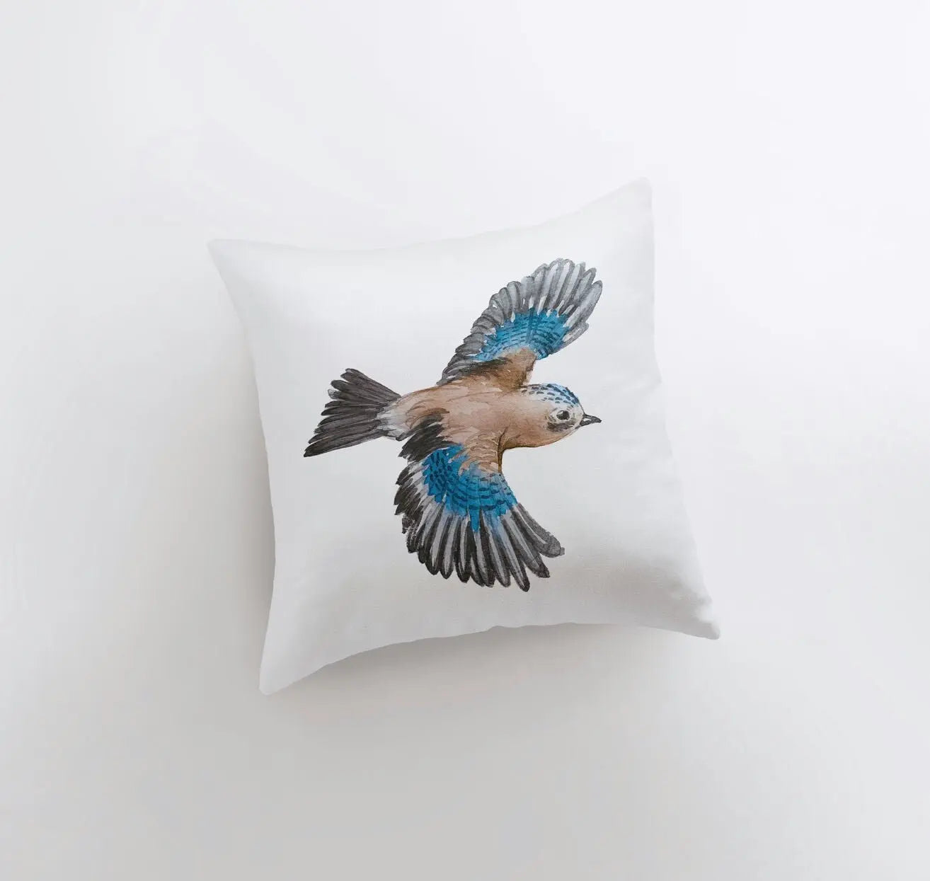Watercolor Bluebird | Gifts | Brid Prints | Bird Decor | Accent Pillow Covers | Throw Pillow Covers | Pillow | Room Decor | Bedroom Decor by UniikPillows