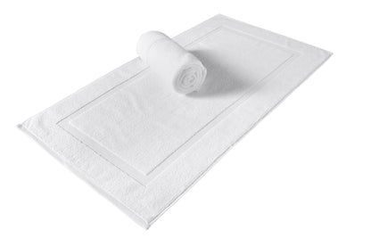 Cambridge Panel Bath Mats Pack of 2, Turkish Cotton Hotel & Spa Bath Rug Set, 900 GSM, 20"x34" by Classic Turkish Towels