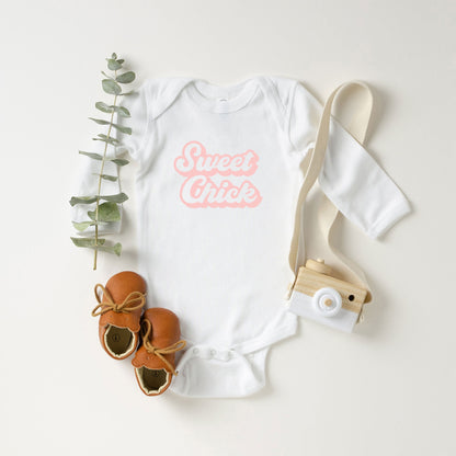 Sweet Chick | Baby Long Sleeve Onesie by The Juniper Shop
