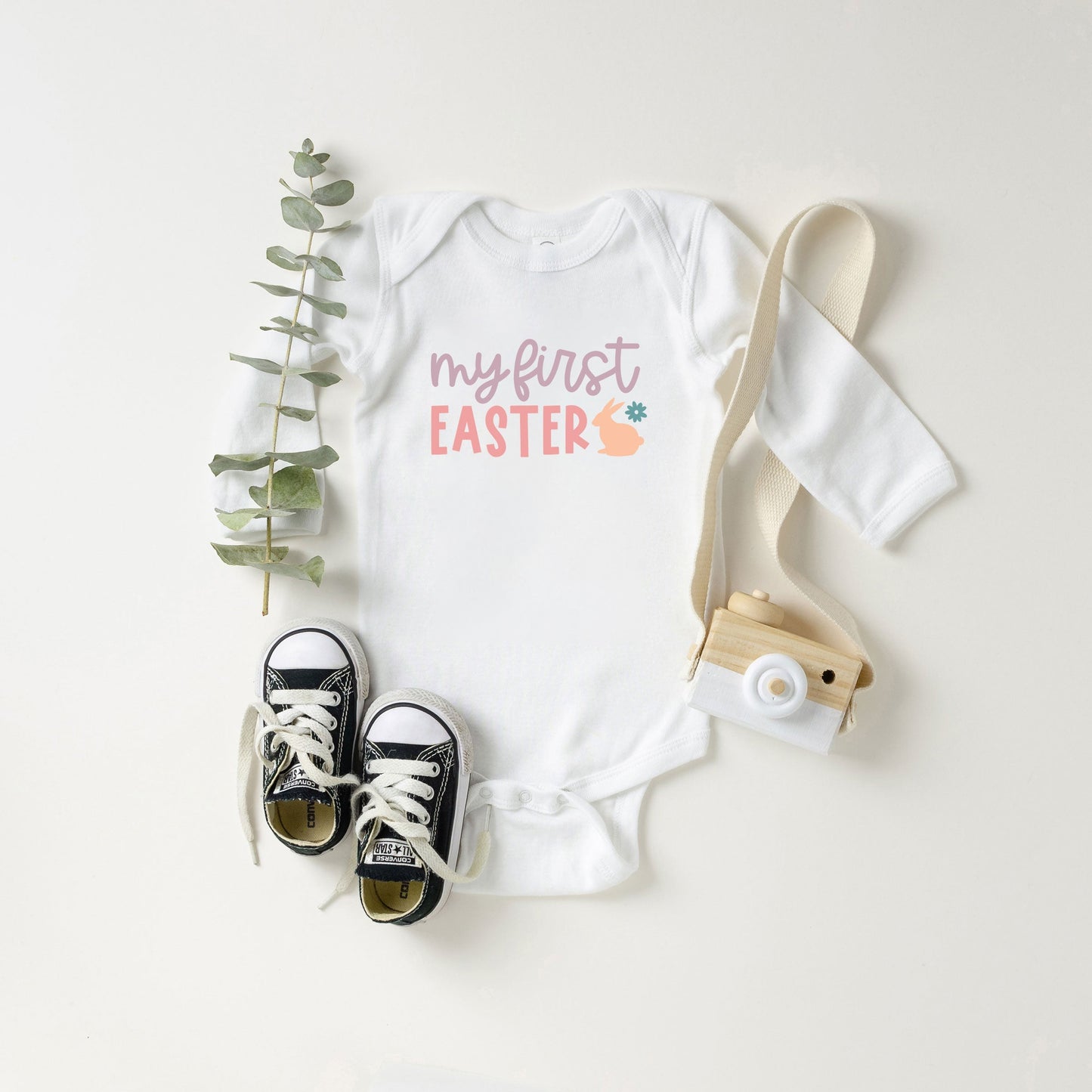 My First Easter Bunny Baby Long Sleeve Onesie