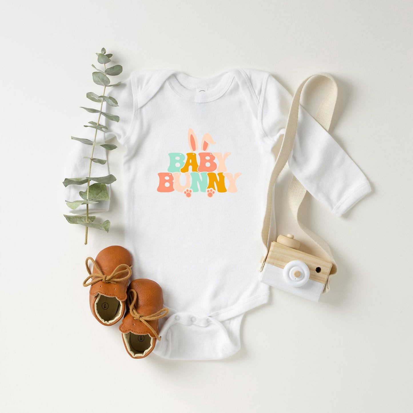 Baby Bunny Ears Baby Long Sleeve Onesie