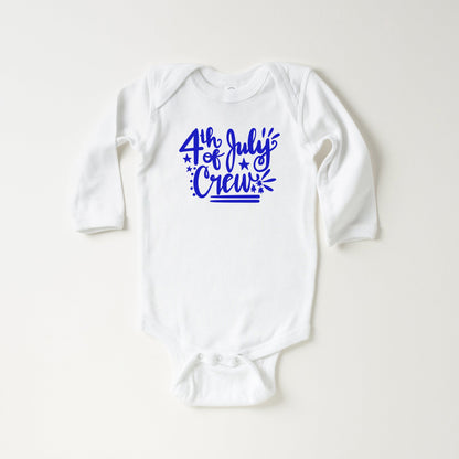 4th Of July Crew | Baby Long Sleeve Onesie by The Juniper Shop