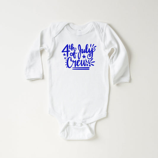 4th Of July Crew | Baby Long Sleeve Onesie by The Juniper Shop