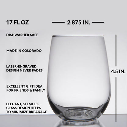 CUSTOM MAP Wine Glass by Lumengrave