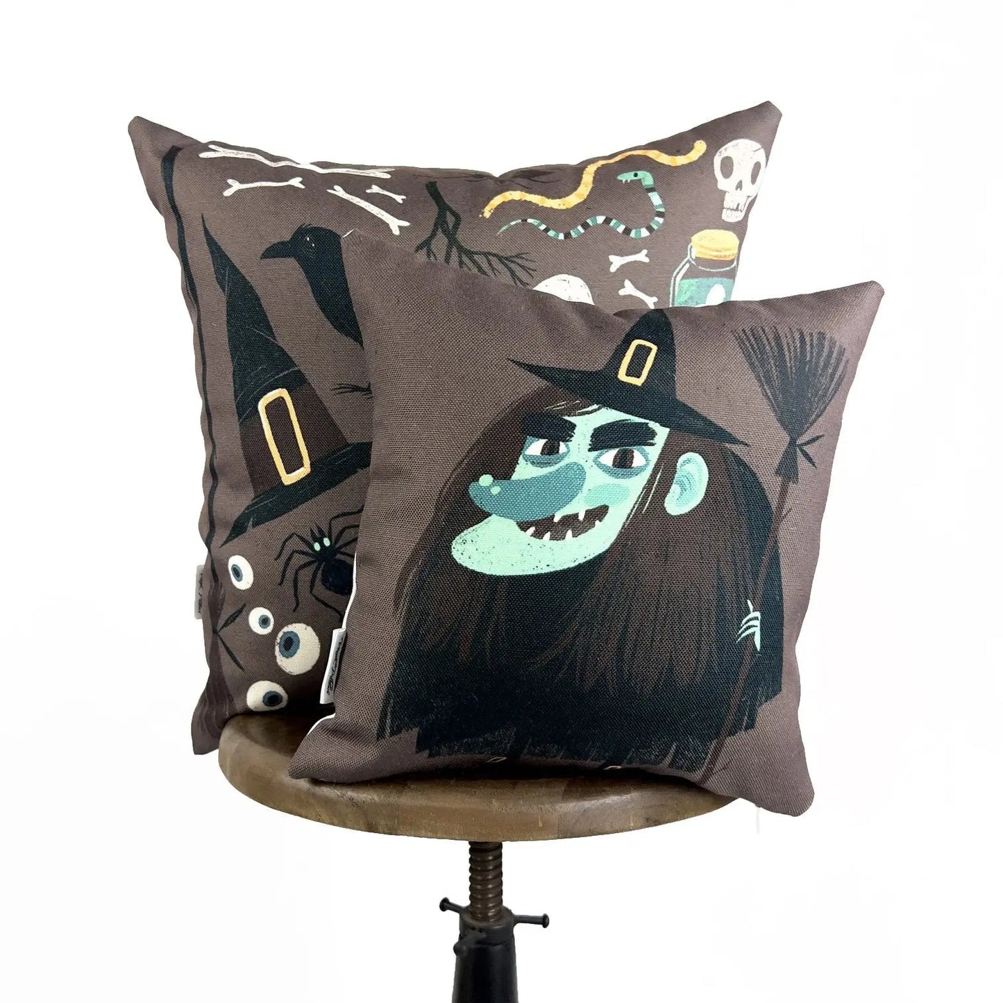 Witches Brew Pillow Set | Fall Décor | Halloween Pillows | Halloween Décor | Fall Throw Pillows | Cute Throw Pillows by UniikPillows