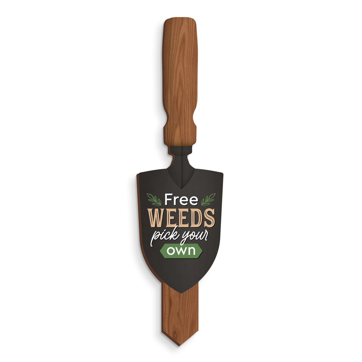 Free Weeds Pull Your Own Shovel Garden Sign by P. Graham Dunn