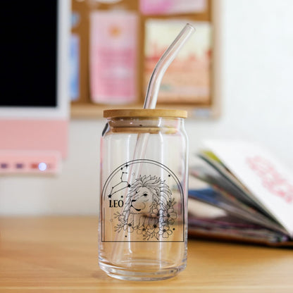 Zodiac Constellation Glass Cup – Elegant Astrology Drinkware