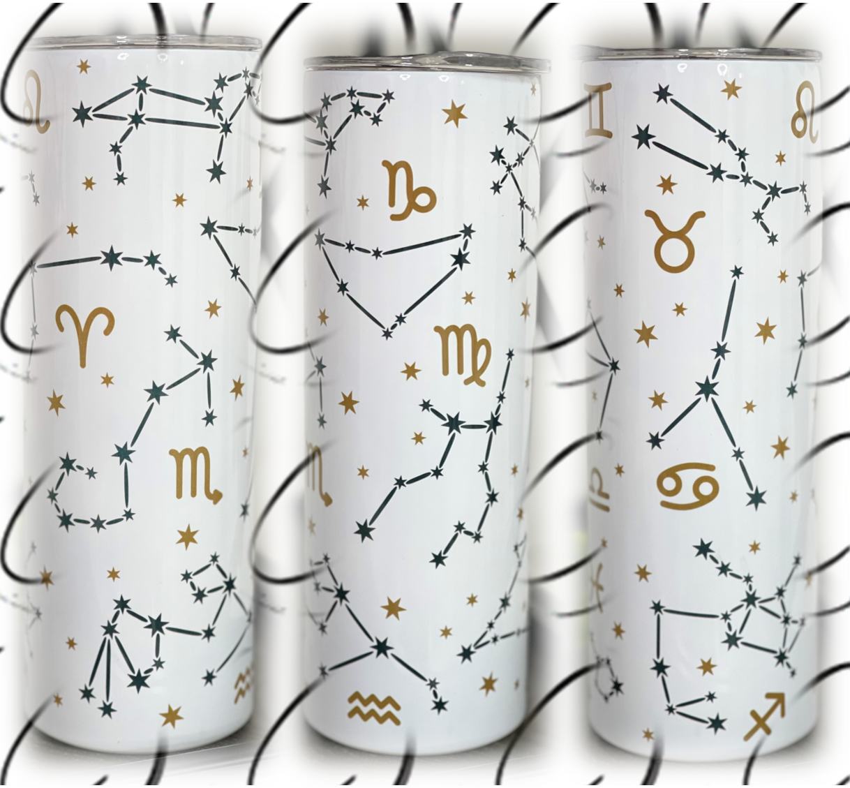 Zodiac Skinny Tumbler 20oz – Astrology Stainless Steel Travel Cup