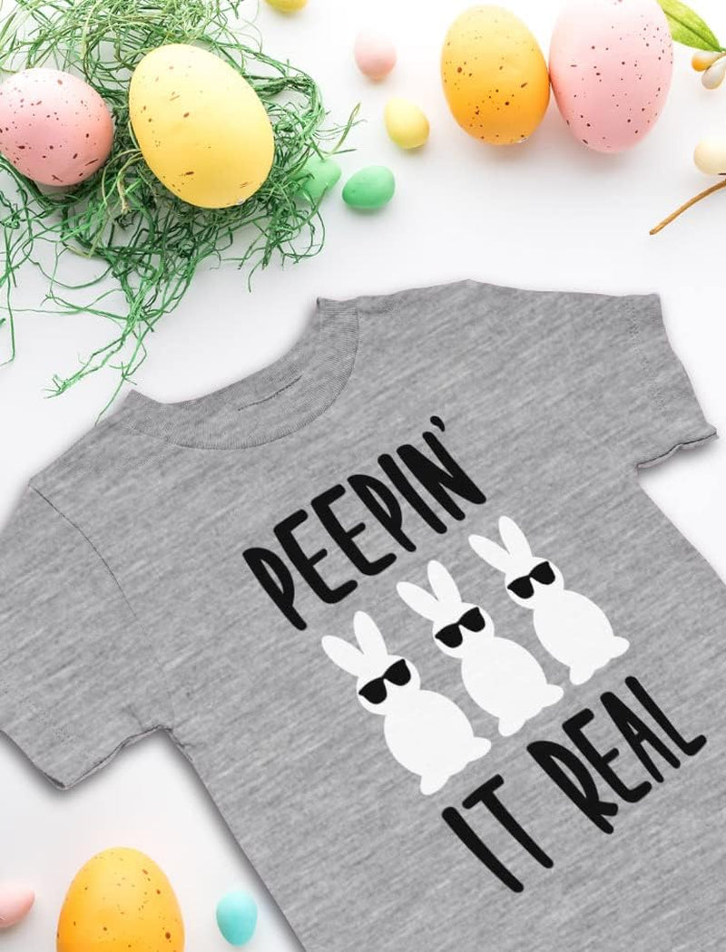 Hip Hop Harry Bunny Girls Boys Easter Shirt Peepin Bunnies Infant Toddler Kids T-Shirt Toddler Kids T-Shirt