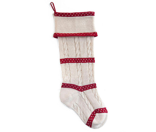 Cable-Knit Stocking by Melange Collection