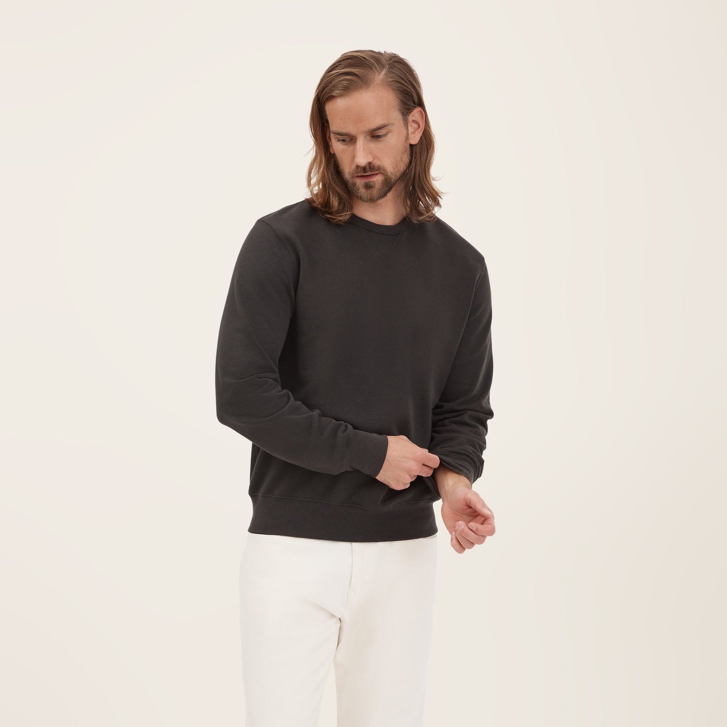 Unisex Cotton Terry Crewneck Sweatshirt by Italic