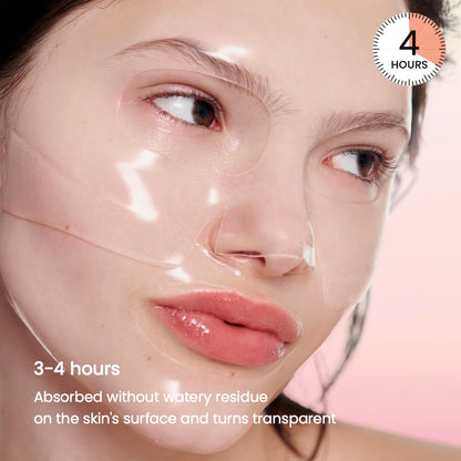 BIODANCE Bio-Collagen Real Deep Mask, Hydrating Overnight Hydrogel Mask, Pore Minimizing, Elasticity Improvement, 34G X4Ea