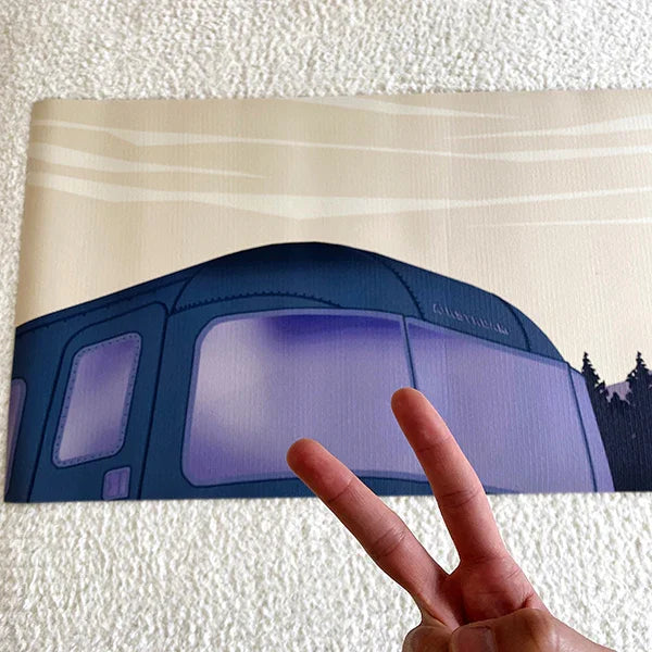 Yoga Mat | 6mm Thick | Airstream x Yune Yoga | Non-Slip | Eco Friendly | Yune Yoga | Mount Hood - Yune Yoga