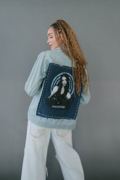 Alanis Morrissette Hand Stitched Denim Jacket