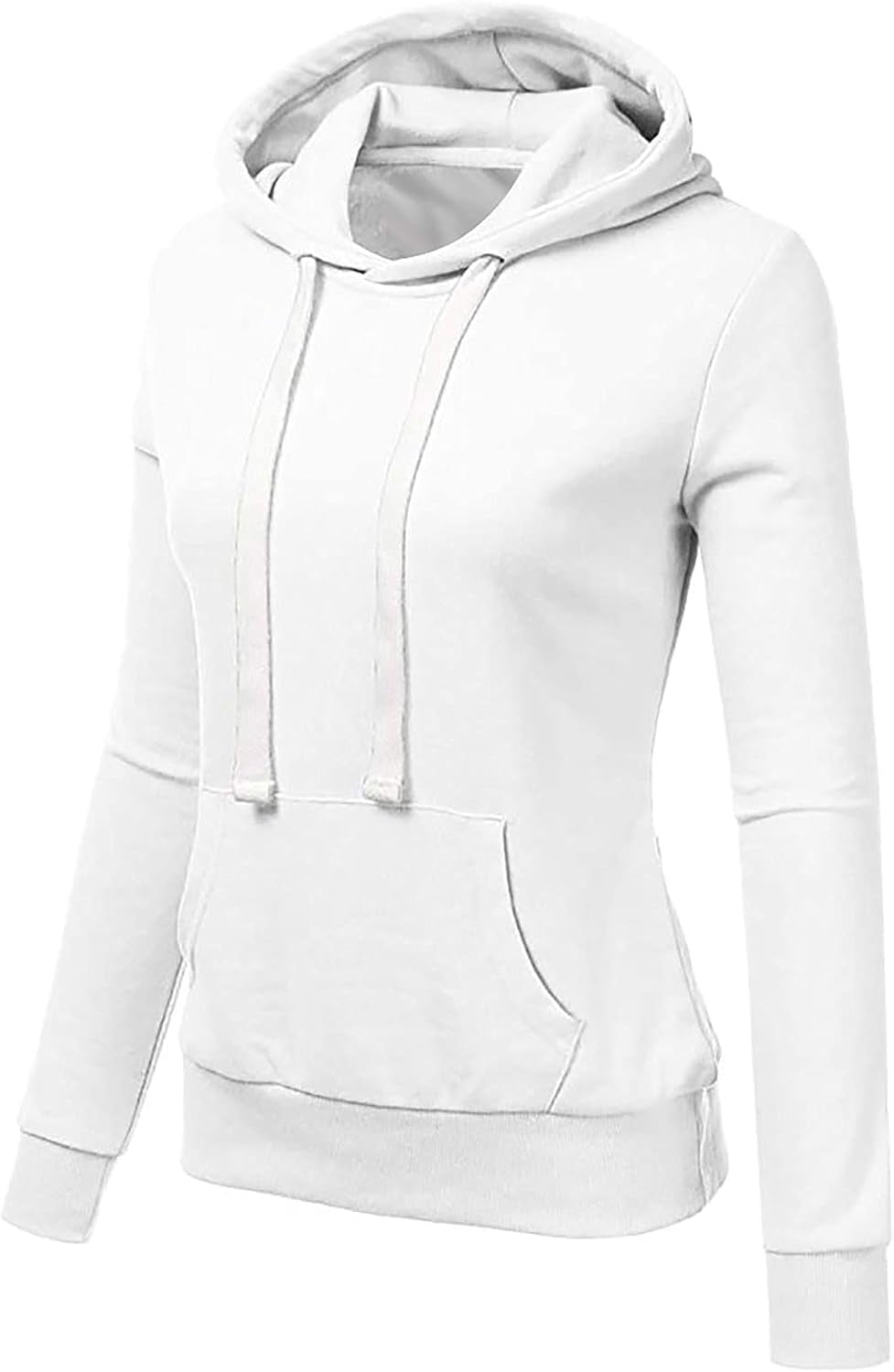 Women'S Fall Fashion Hoodies, plus Size Comfy Solid Sweatshirt Long Sleeve Pocket Athletic Hooded Pullover for Ladies