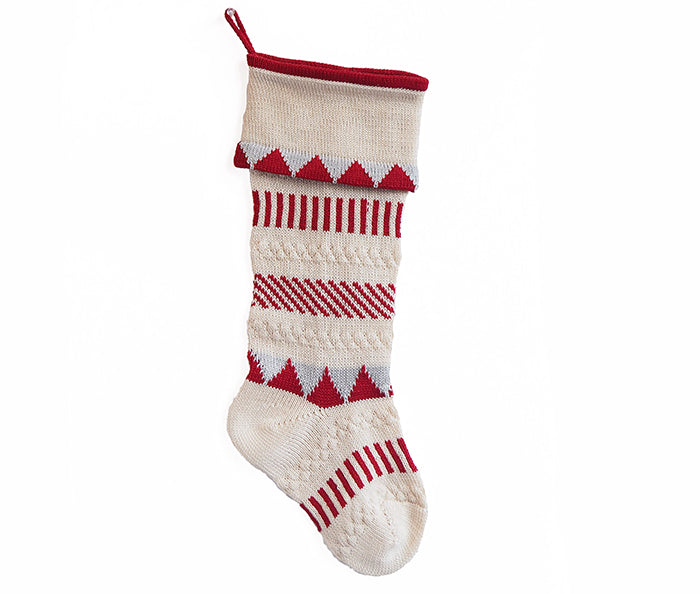 Multi-Stripe Stocking by Melange Collection