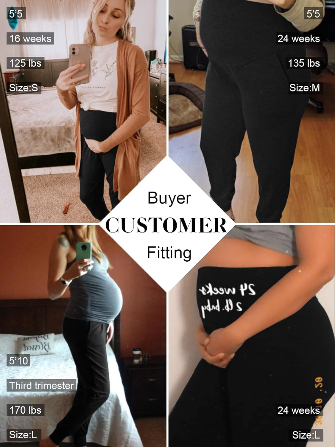 Maternity Women'S Casual Pants Stretchy Comfortable Lounge Pants