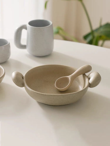 Big-ears Ceramic Pasta Bowl by INSPECIAL HOME