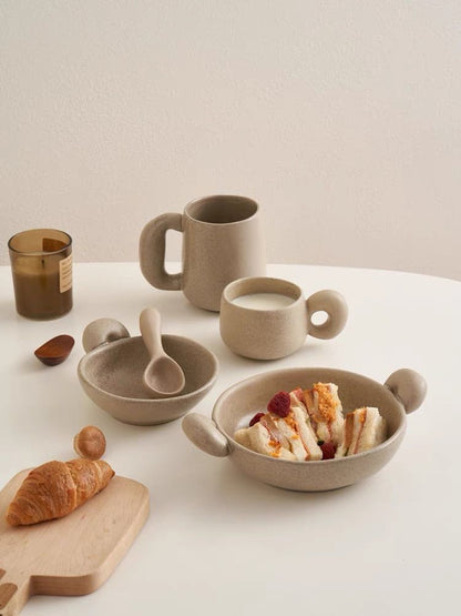 Big-ears Ceramic Pasta Bowl by INSPECIAL HOME