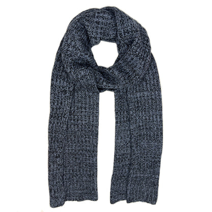 Marled Storm Knit Cashmere Scarf