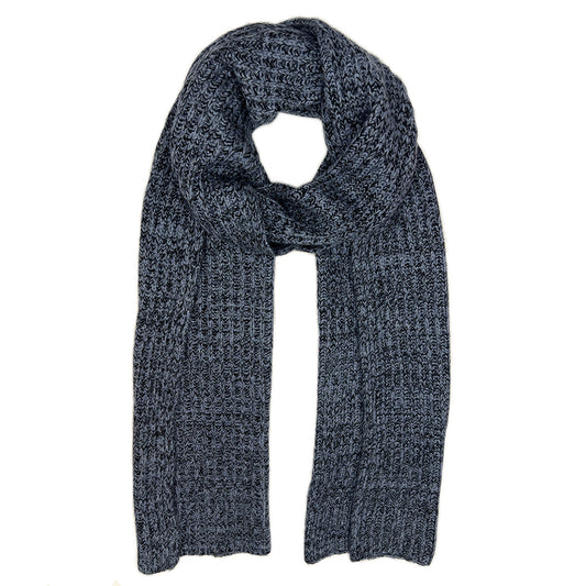 Marled Storm Knit Cashmere Scarf