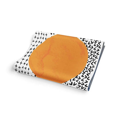Yoga Mat | 6mm Lightweight | Black White Orange | Non-Slip | Eco Friendly | Yune Yoga | Bowie - Yune Yoga