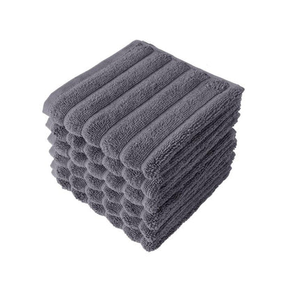 100% Turkish Cotton Washcloths Set of 6, Absorbent & Quick Dry, Face Towels Wash Cloths for Hotel, Spa & Gym I 13"x13" by Classic Turkish Towels