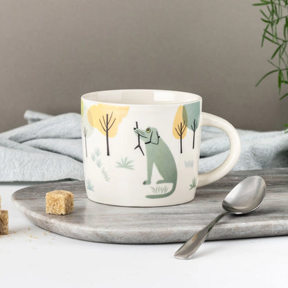 Handmade Ceramic Dog Mug