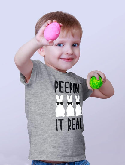 Hip Hop Harry Bunny Girls Boys Easter Shirt Peepin Bunnies Infant Toddler Kids T-Shirt Toddler Kids T-Shirt