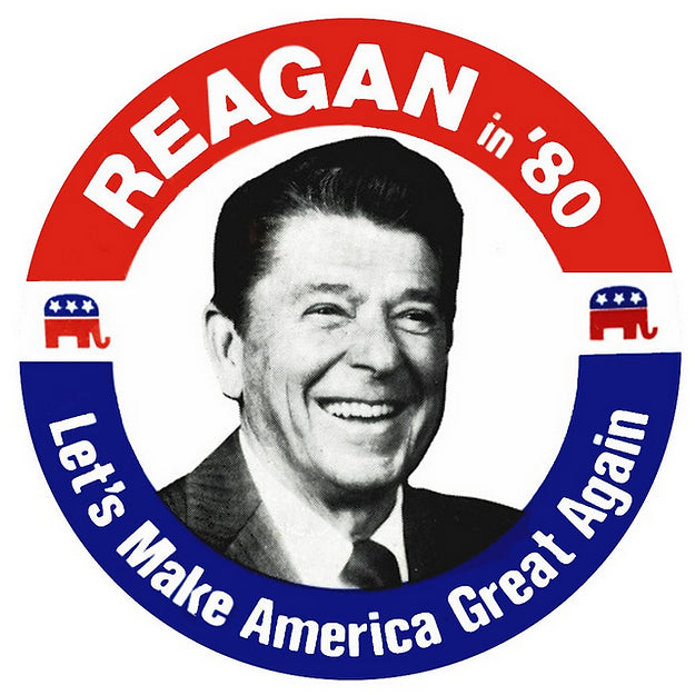 Reagan '80 Button