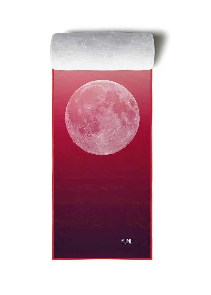 Yoga Towel | Non Slip Silicon Nubs | Absorbent Microfiber | Red | Yune Yoga | The Caliban - Yune Yoga