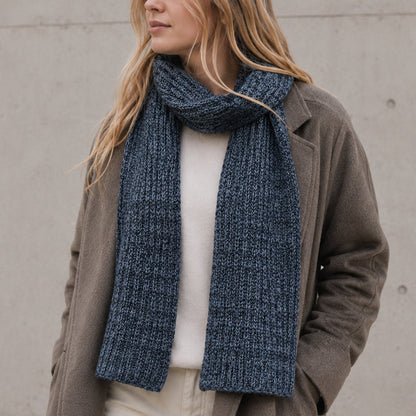 Marled Storm Knit Cashmere Scarf