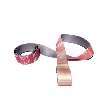 Yoga Strap | Stretching Strap | Metal Buckles | Pink | Yune Yoga | The Cassady - Yune Yoga