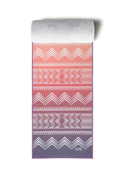 Yoga Towel | Non Slip Silicon Nubs | Absorbent Microfiber | Pink | Yune Yoga | The Cassady - Yune Yoga